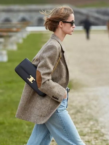 复古辣妹腋下包小众质感新月包,意大利腋下包推荐小众高级款