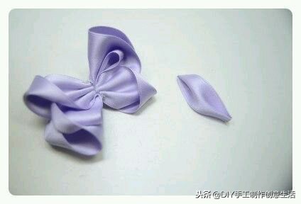 2.5厘米丝带古风蝴蝶结发饰教程,儿童古风丝带蝴蝶结发饰diy教程