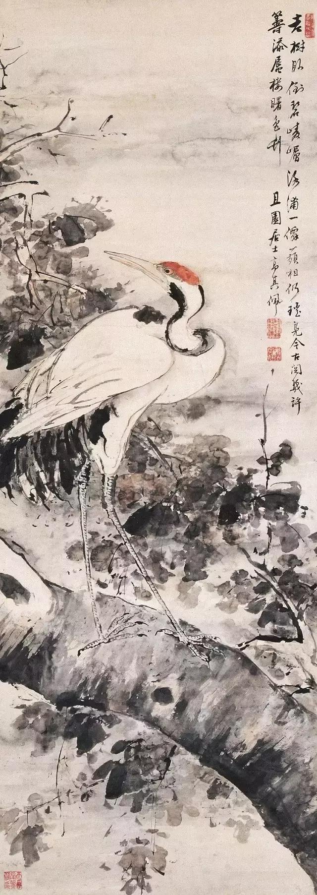 这组花鸟画作品着实让人眼前一亮,这水墨花鸟画太养眼了