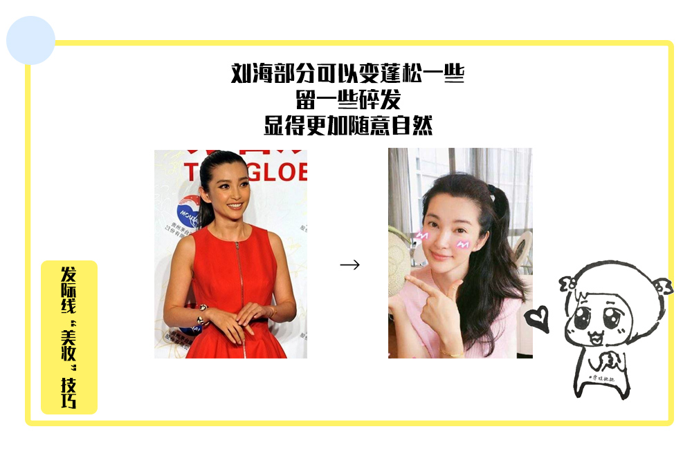 扎头发发际线高怎样修刘海,扎头发简单好看保护发际线