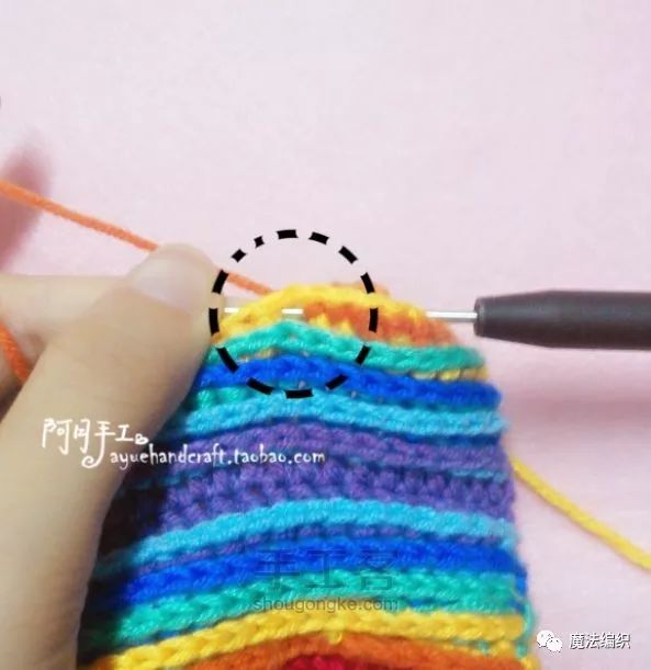 一线连衣服钩编教程,衣服手工钩编