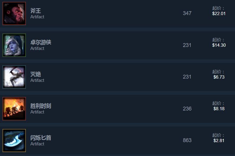 刀牌artifact,刀牌artifact抽卡