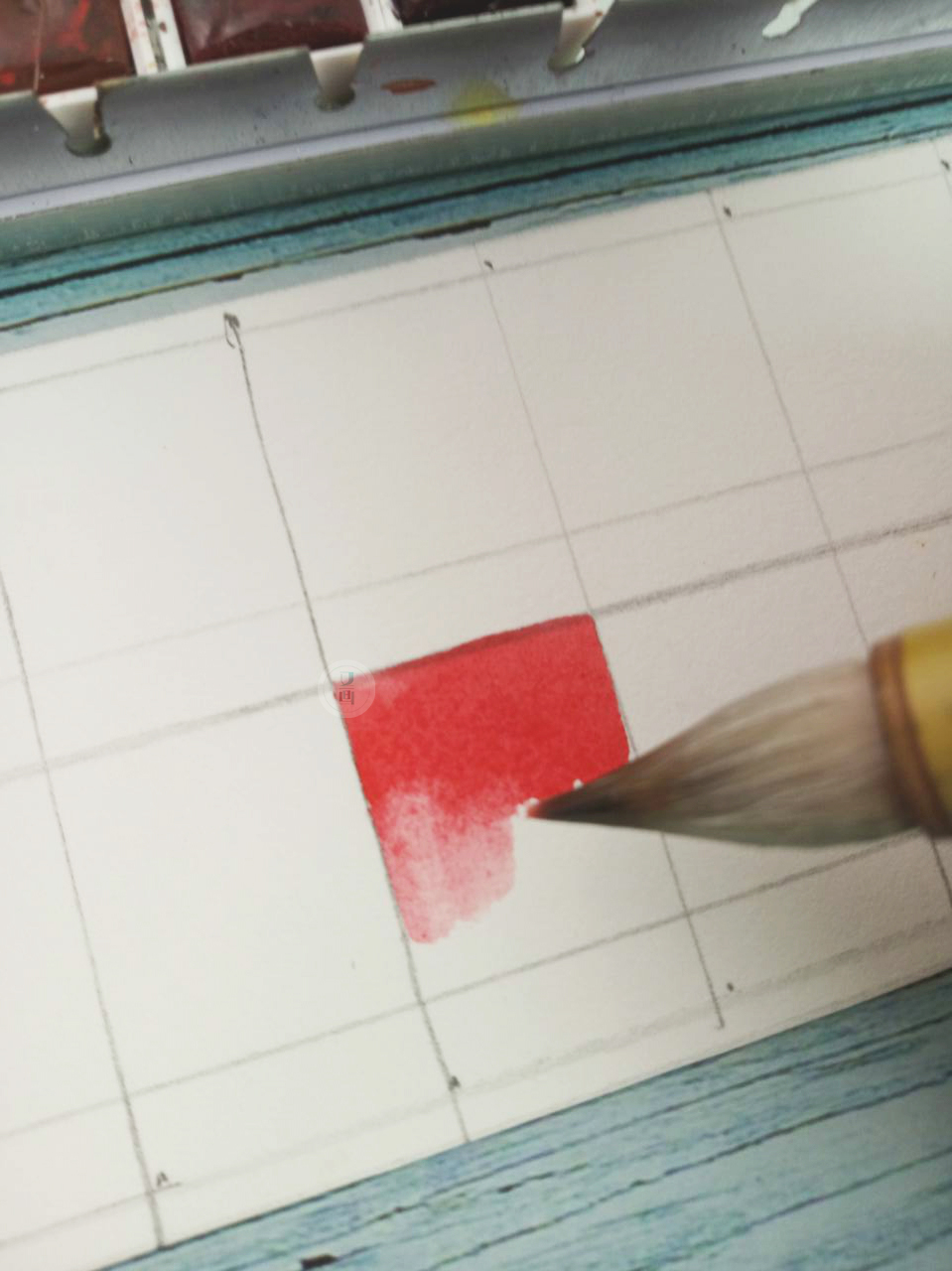 色卡水彩怎么画,水彩怎么做染卡