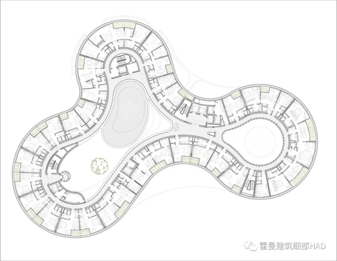 建筑视界|汉堡丰特奈酒店：行云流水，寻求多样化共享空间