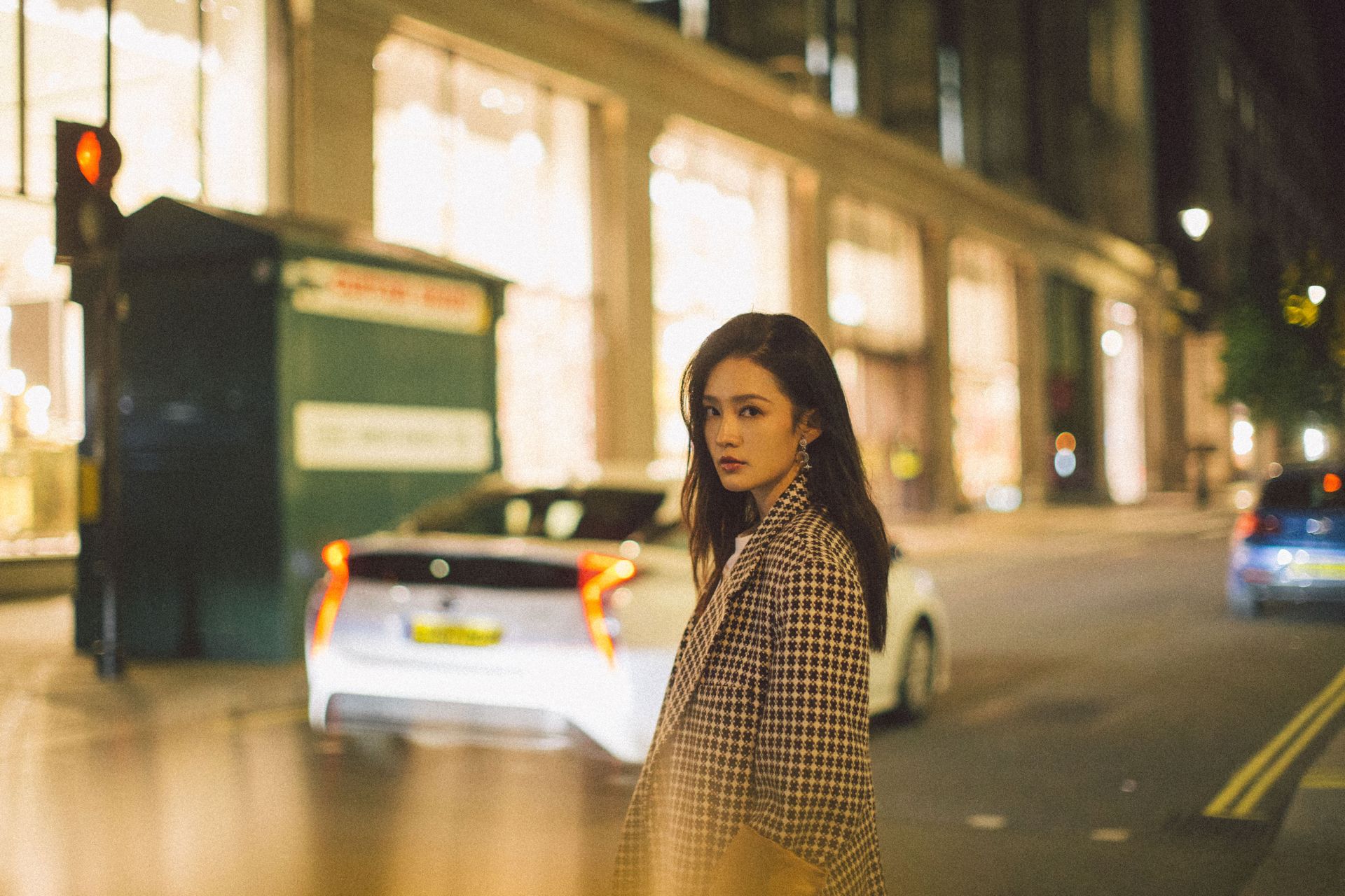 知性风格穿搭学李沁这么穿很好看,街拍李沁春秋穿搭