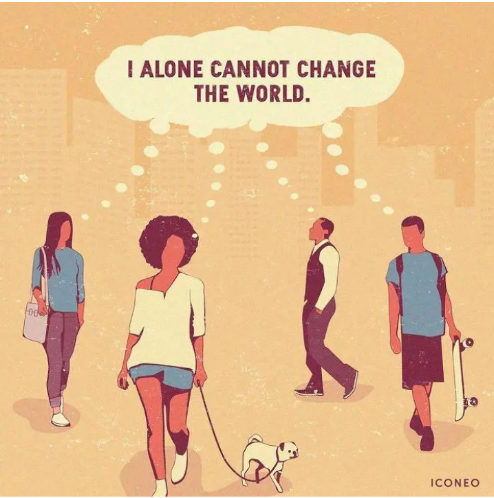 揭露人性的漫画，一个人掉进水里总会有人去救，那个人会是你吗