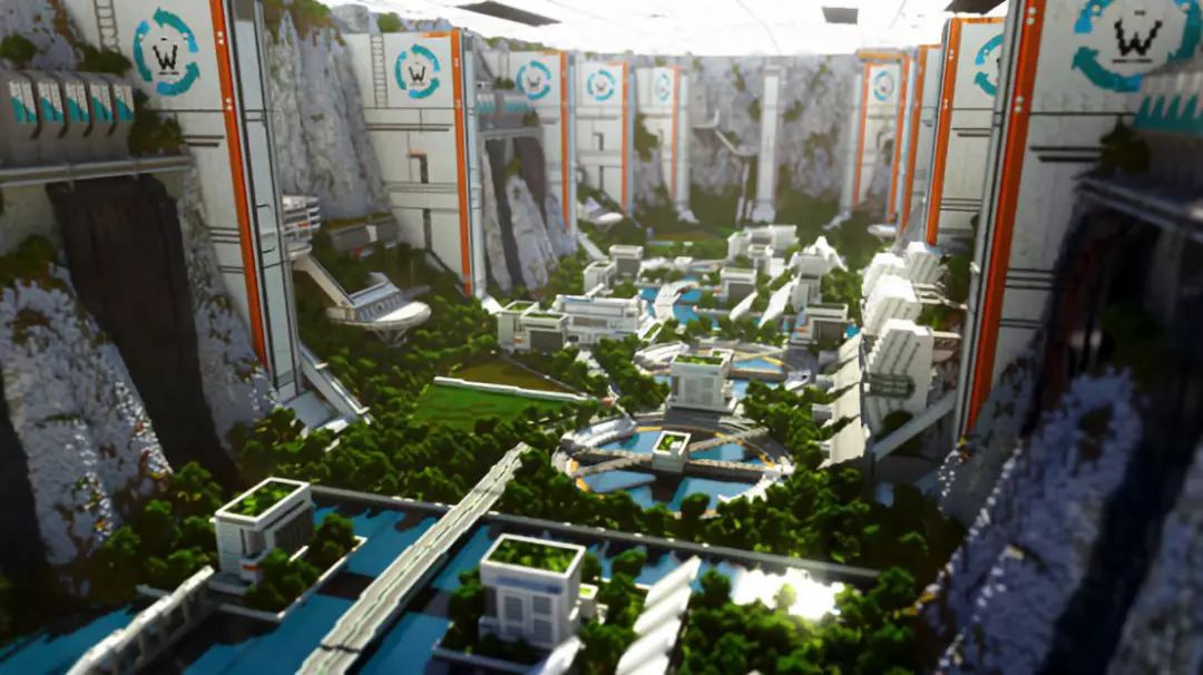 《我的世界》创世神造物现场用方块造弯曲地形技术力惊人