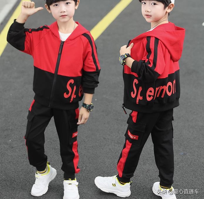 童装韩系风中大童,中大童装8-16岁运动衣