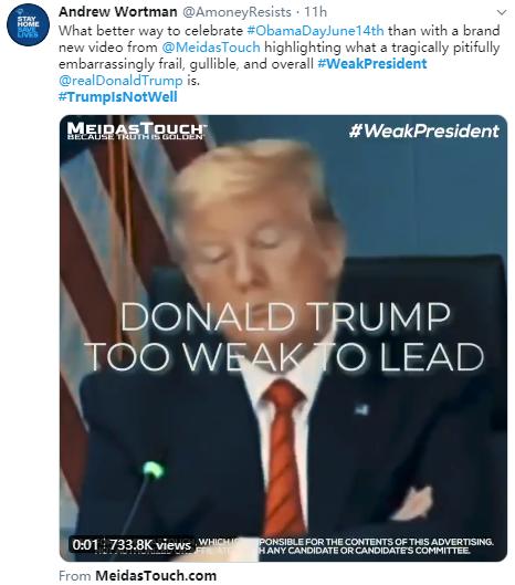 美国网友硬核拜寿：总统先生，你是不是快不行了？