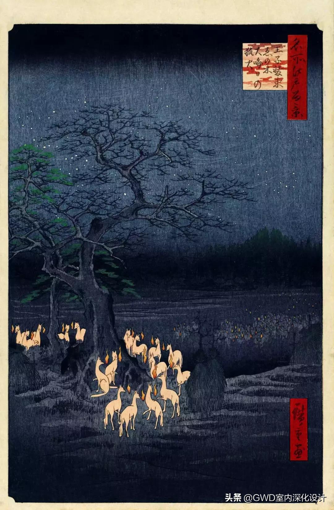 设计稿作品动态展示,浮世绘设计图素材