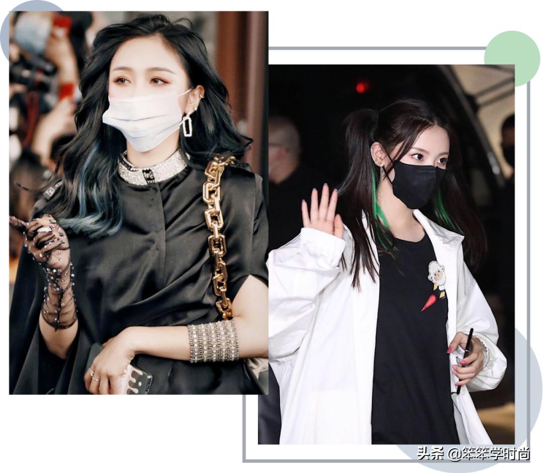 很火的挂耳染视频,杨超越和吴宣仪同款发色