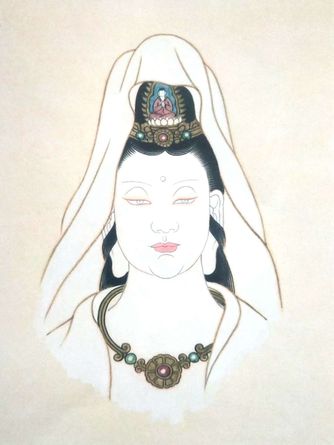 南无观世音菩萨图片国画,南无观世音菩萨绘画