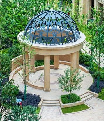 庭院景观亭效果图大全,庭院廊亭设计