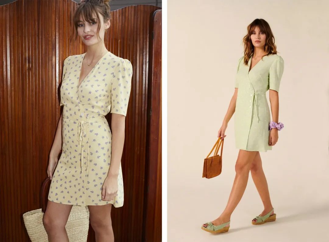 淡黄的长裙蓬松的头发现实穿搭,淡黄的长裙蓬松的头发视频穿搭