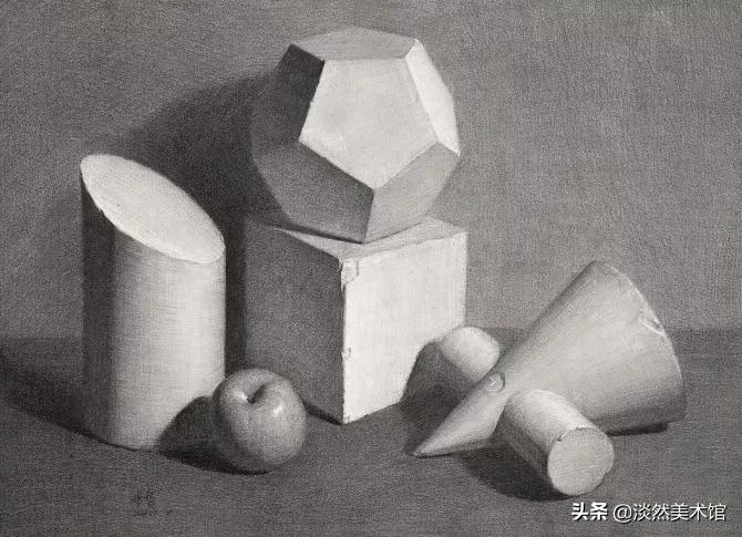 几何体素描结构大全,素描画几何体怎样构图