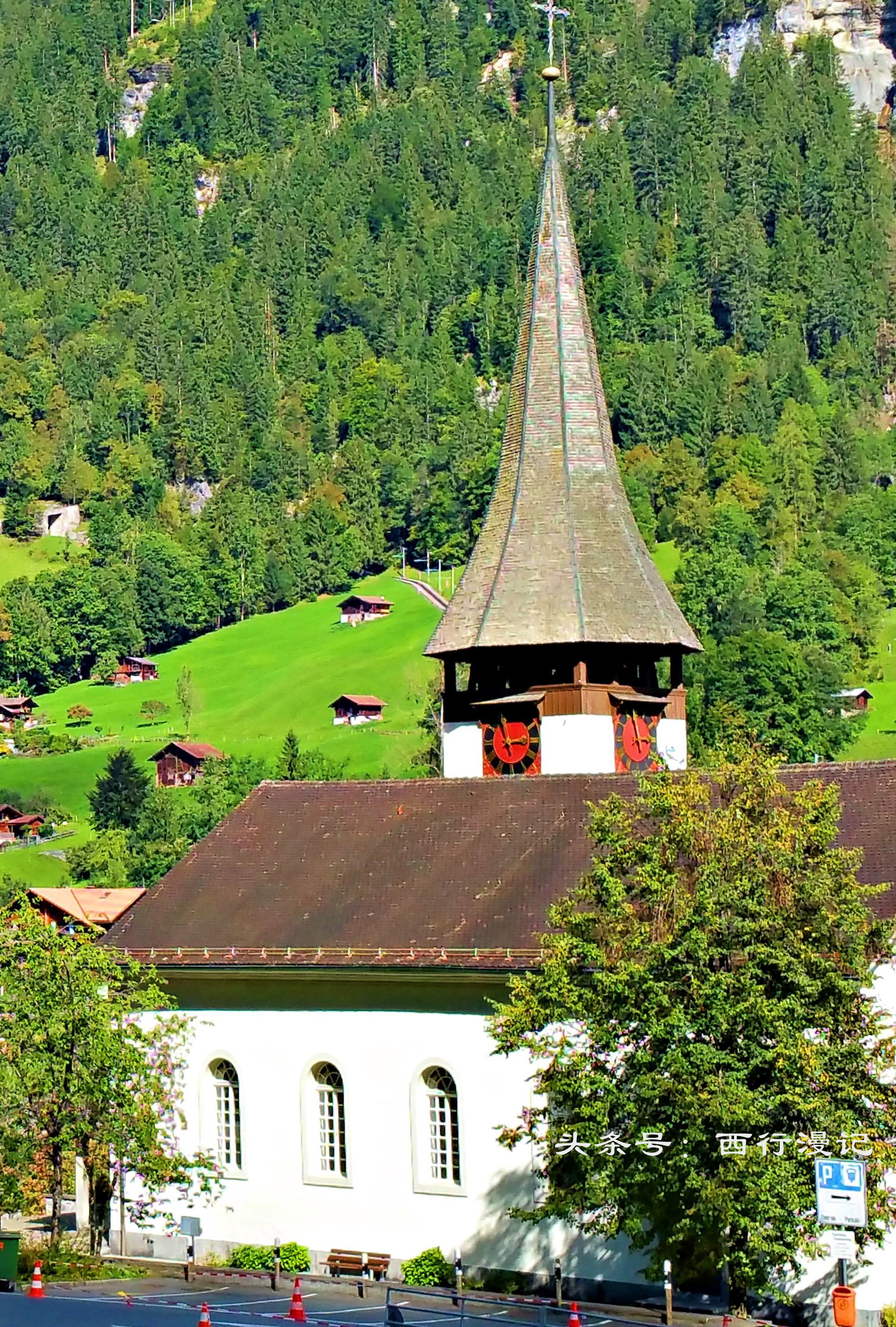 瑞士风景绝美的山,瑞士绝美的山村风光