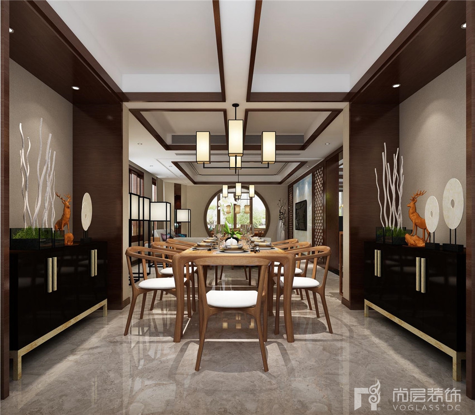 新中式风格融创汣园效果图——温文尔雅