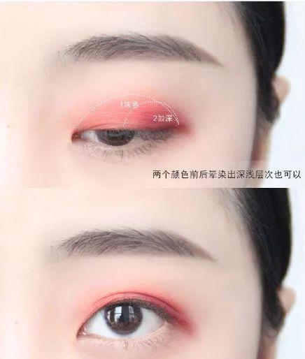 新手眼影入门四种画法,眼影新手入门画法大地色