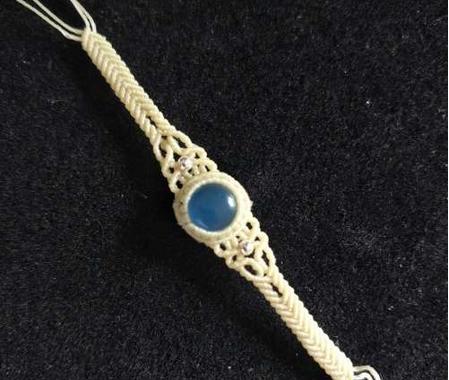 手编绳教程编戒指,戒指编绳款式一颗小珠子戴手上