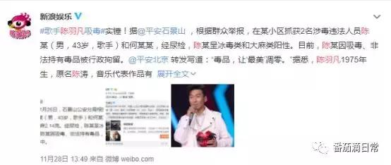 陈羽凡因为吸毒被抓过吗,陈羽凡吸毒被抓给人的警示