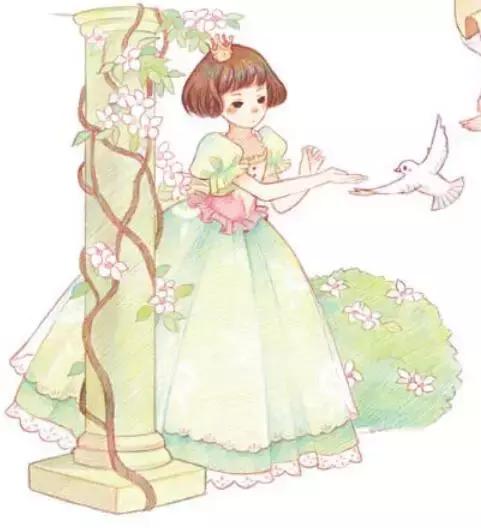 画白雪公主和七个小矮人的简笔画,简单又可爱的白雪公主怎么画