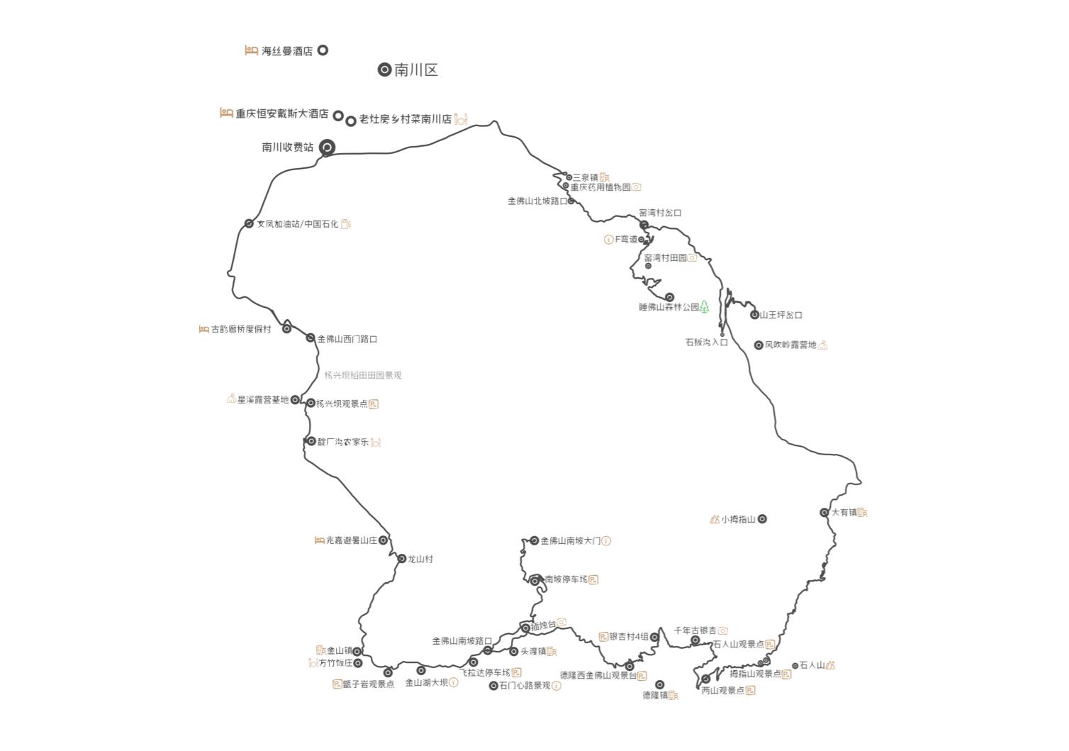 金佛山环山自驾,五一去金佛山最佳路线