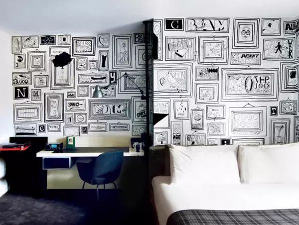 你家的墙贴,墙绘自己的家