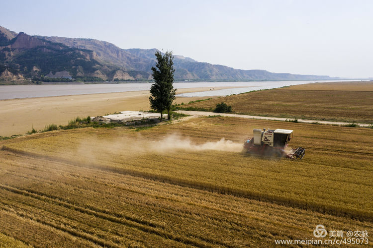 豫西老家放飞机，空中看黄河美景