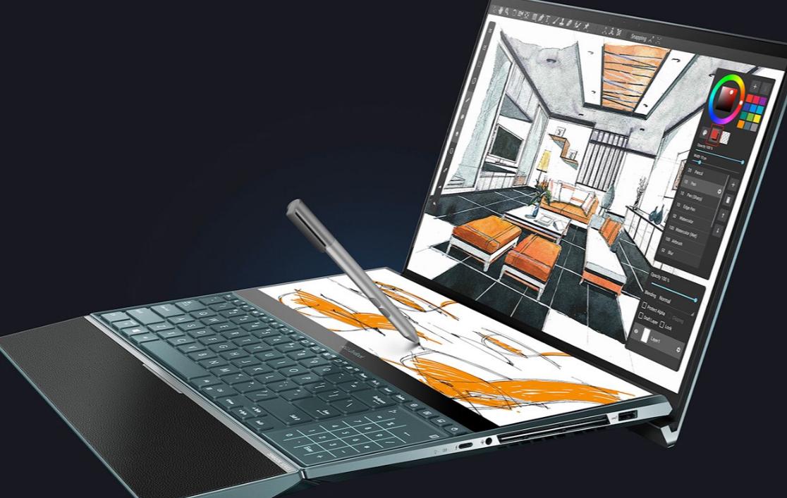 华硕zenbookduo2024双屏笔记本,华硕zenbook双屏14轻薄本