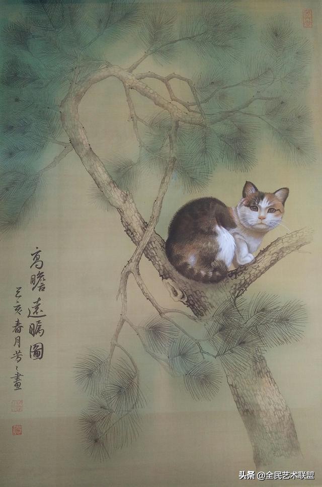 栩栩如生的小猫眯，原来是才女画家贺芳芳的作品