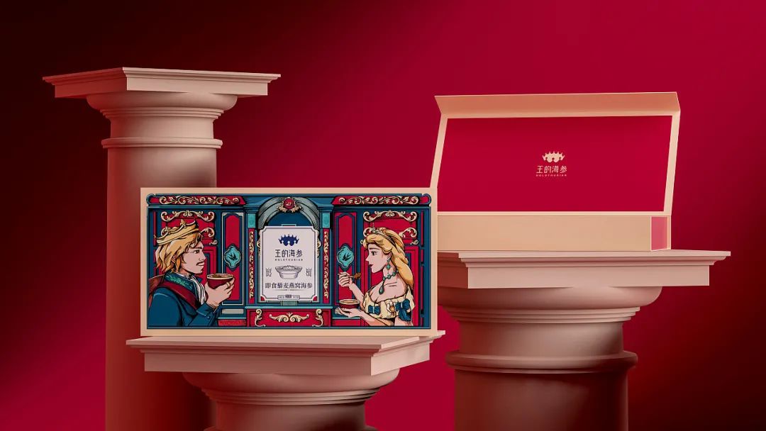 海鲜高端大气的包装,中国风海鲜包装设计