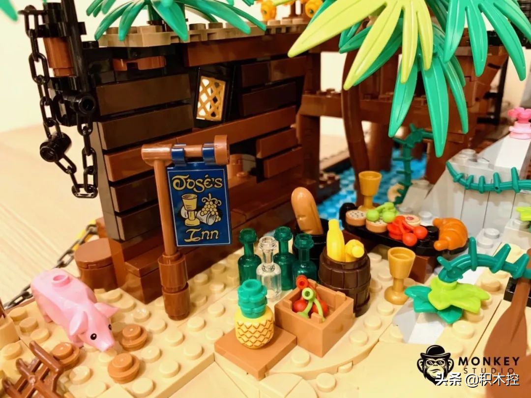 乐高海盗湾搭建过程,用积木怎么搭建海盗船