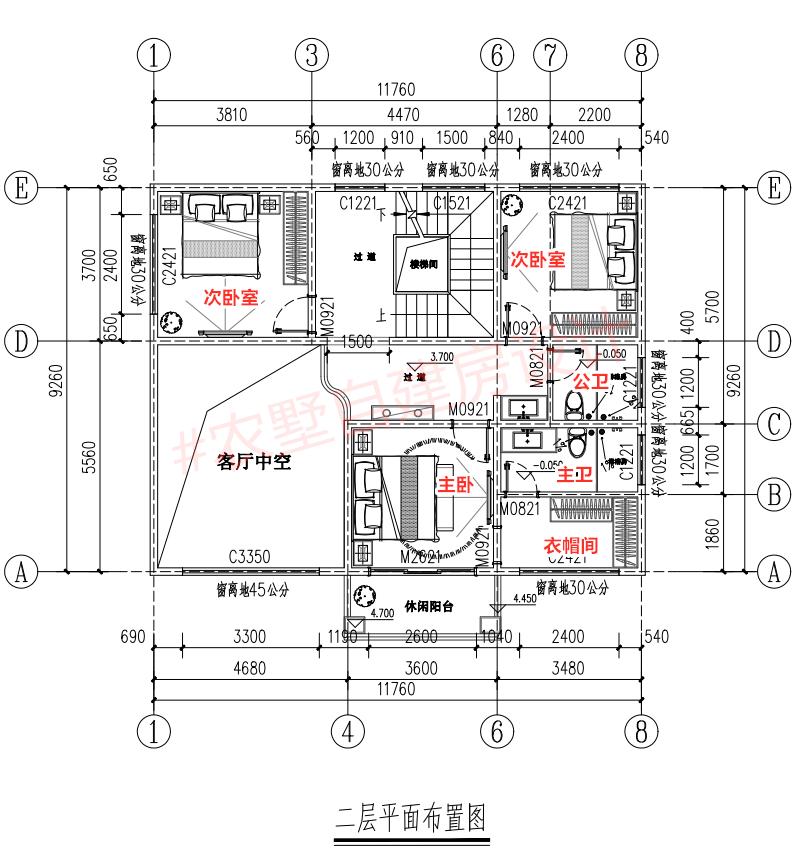兄弟三层复式5间双拼分堂屋别墅,120平三开间三层农村别墅新式