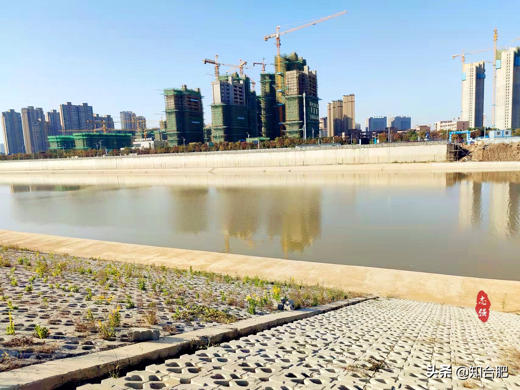 肥西上派引江济淮工程对比图,引江济淮肥西上派景观带规划