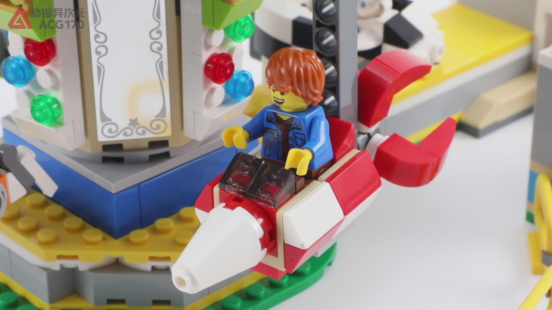 乐高积木创意百变系列,乐高积木9656旋转木马教程