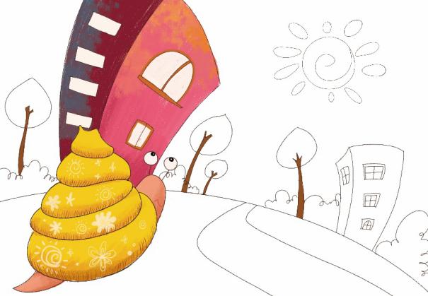 儿童创意美术课程:小蜗牛