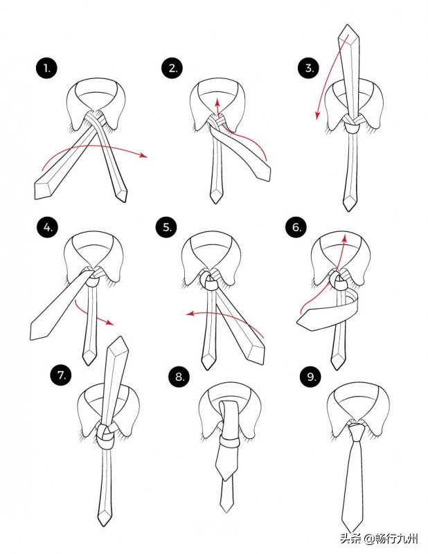 绅士领带打法,领带的十种新打法教程