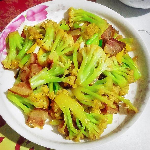 炒花菜不好吃,炒花菜忘了放肉