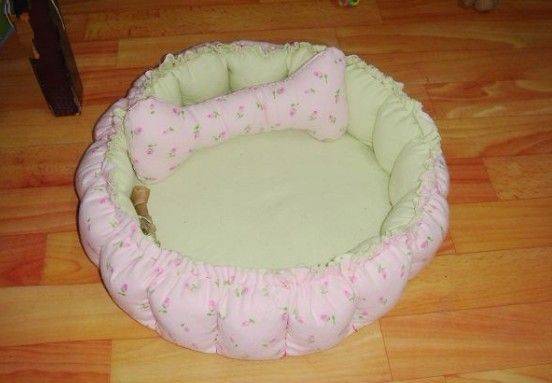 自制狗窝无纺布,旧布条自制大型犬狗窝教程