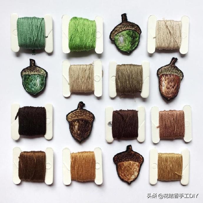 怎么学刺绣教程简单易学,刺绣技巧叶子的刺绣针法