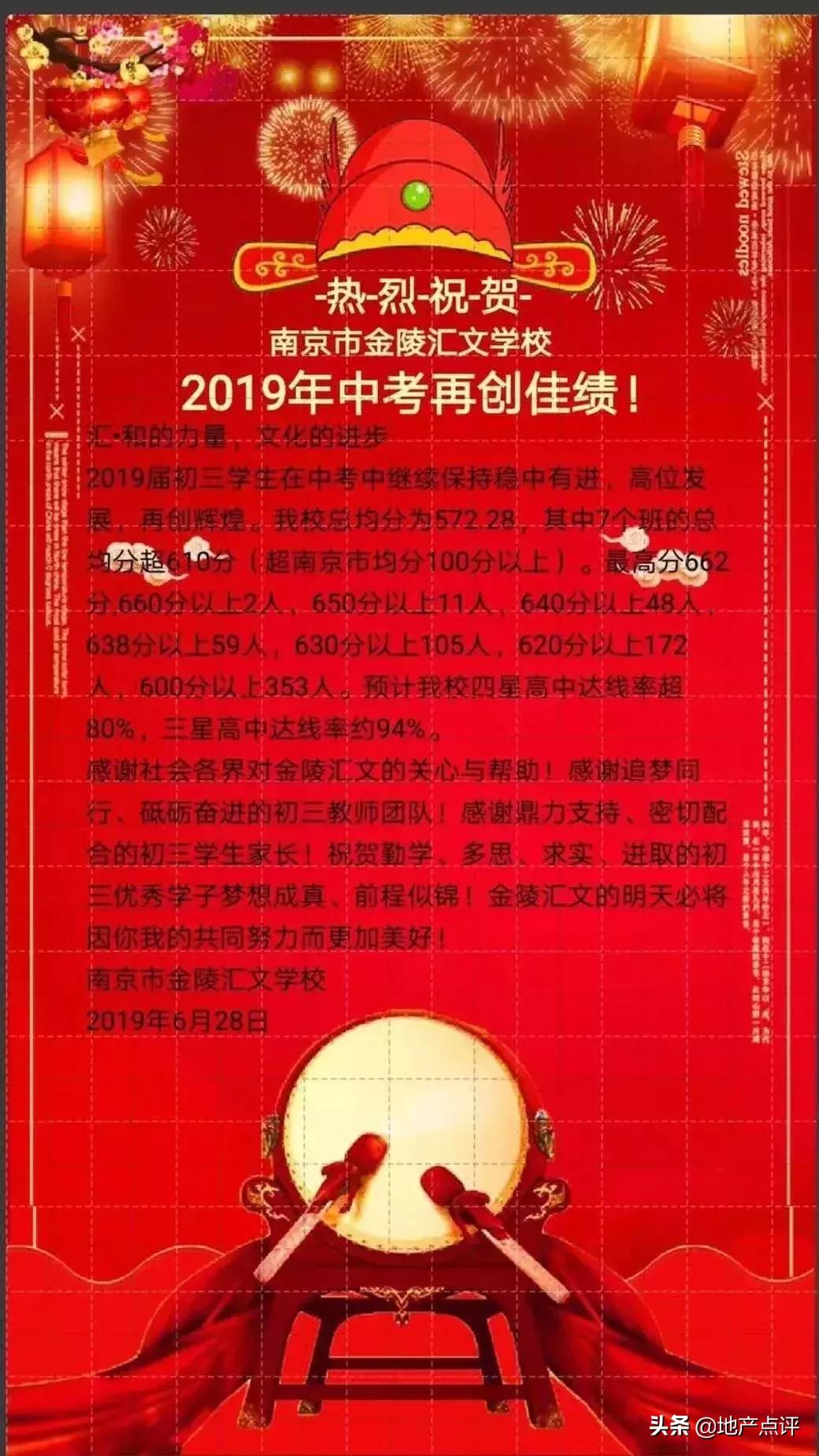 南京初中学校排行榜,2019南京初中排行榜