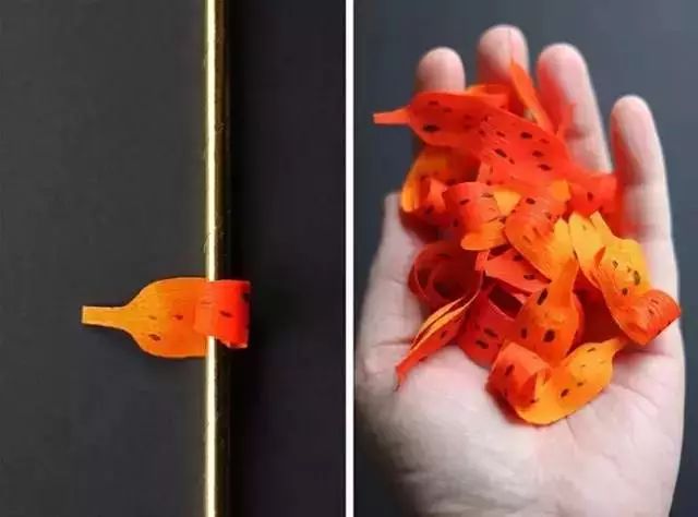 银杏叶手工花贴画幼儿园简单,彩色皱纹纸怎么做手工花幼儿园