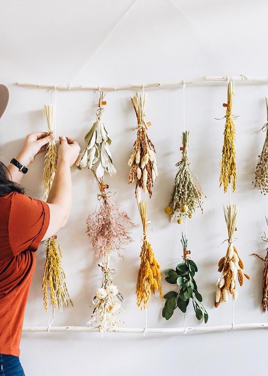 ins风房间干花布置用品,家居干花布置