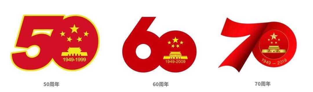 中国70周年创意logo设计,国庆70周年logo动态视频