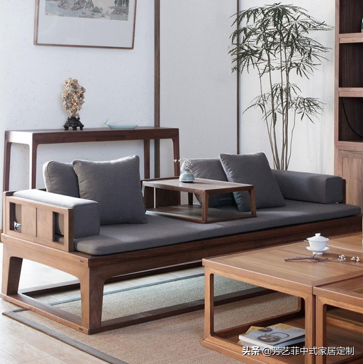 中式风格实木家具,海南国风新中式实木家具