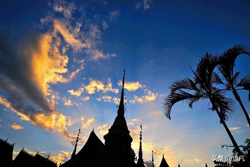 西双版纳澜沧江边美景如画,西双版纳空中夜景