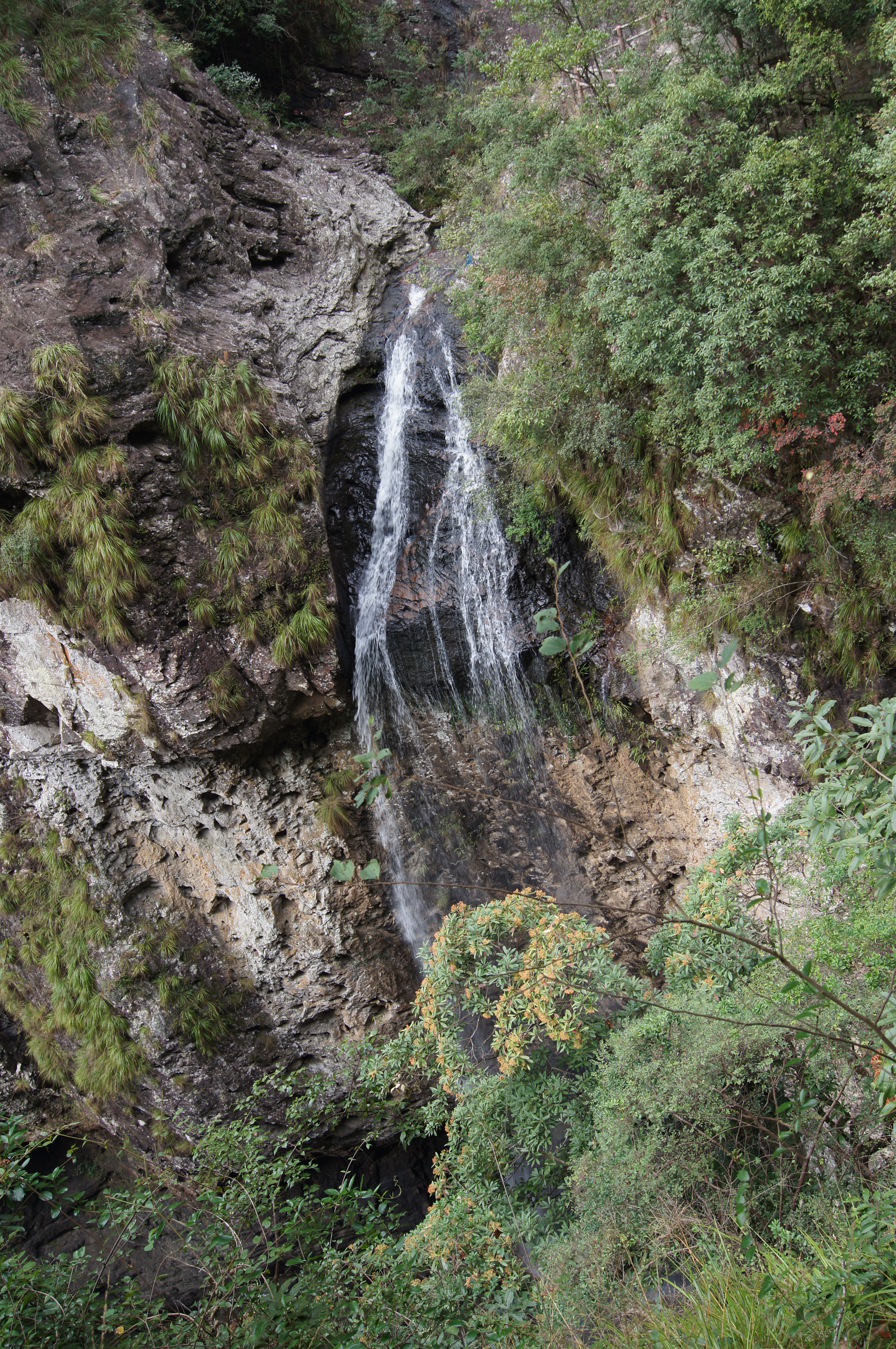 永泰百漈沟瀑布航拍,永泰百漈沟瀑布群