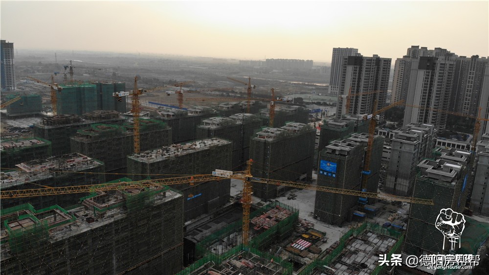 德阳光大最新施工进度,德阳恒大翡翠华庭2021施工进度
