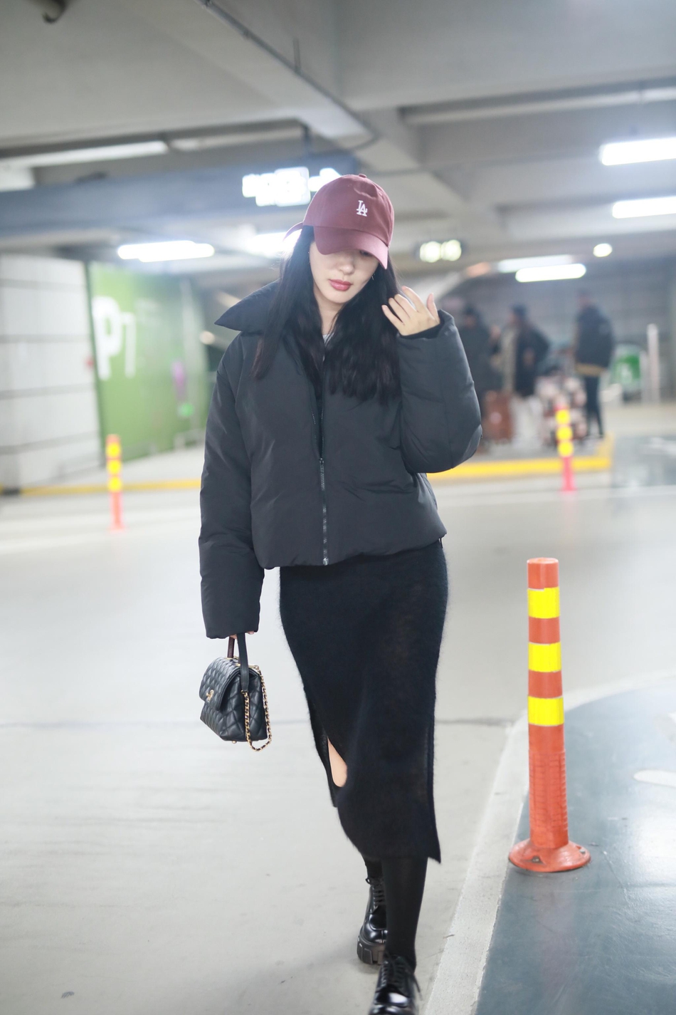 李菲儿的冬季穿搭,李菲儿包臀裙搭配