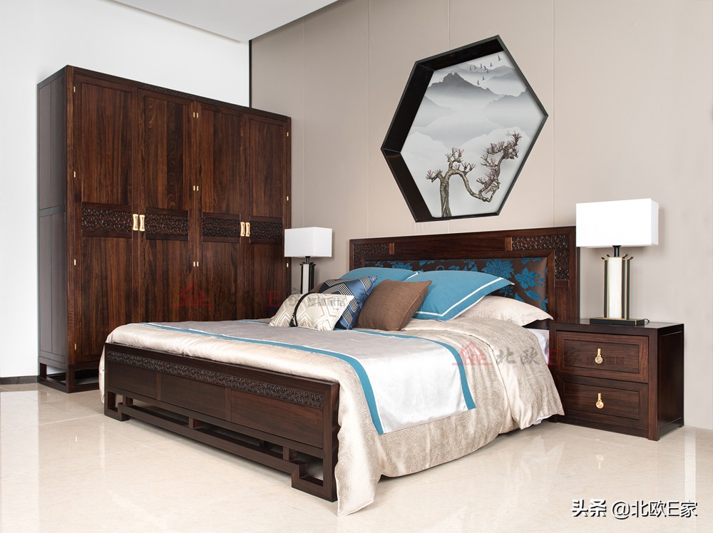 北欧轻奢榫卯结构书柜,北欧e家意式极简